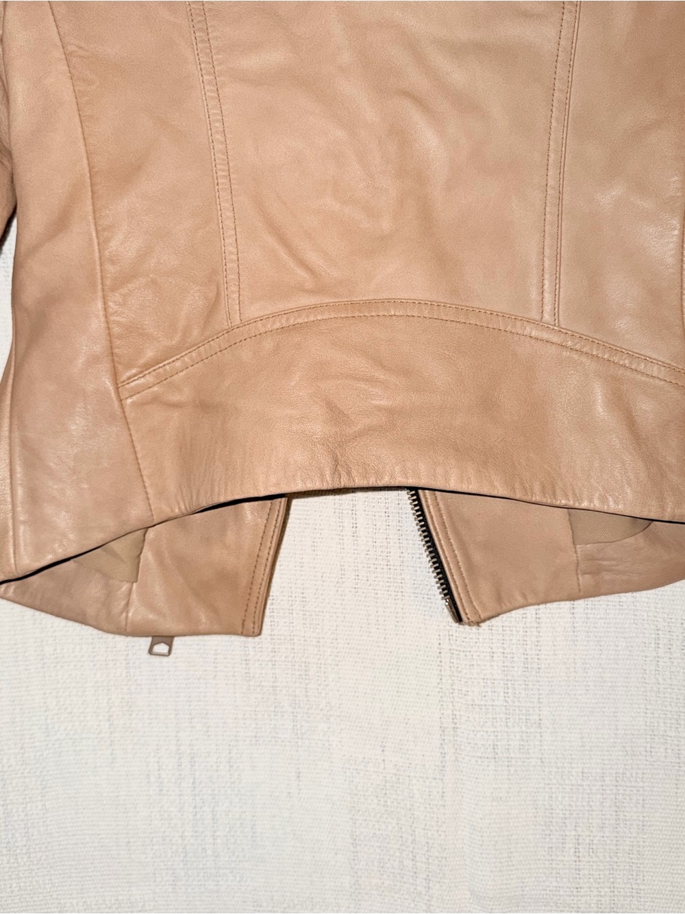 All Saints Dalby leather biker jacket 00 - Picture 6 of 12